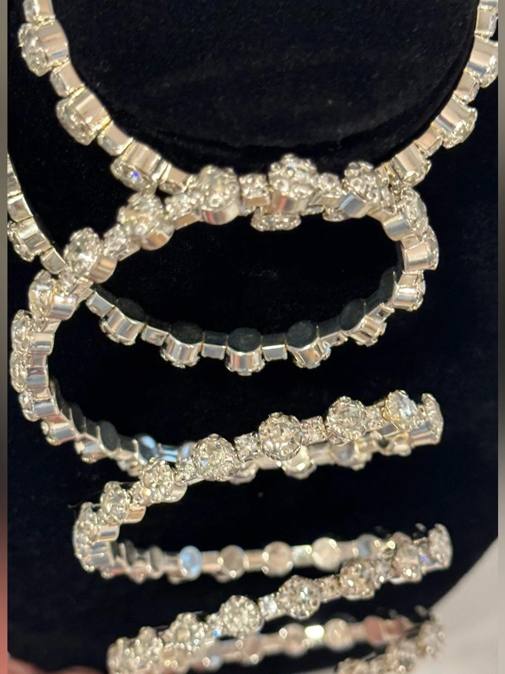 Crystal Multi-Row Wrap Bracelet For Wrist or Arm BLING!!